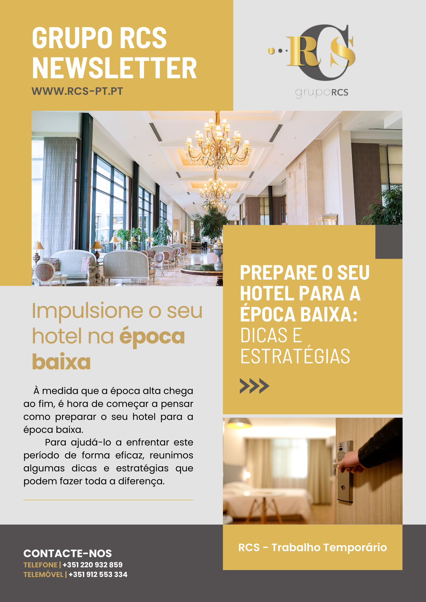 Prepare-se para a Época Baixa com Dicas do Grupo RCS