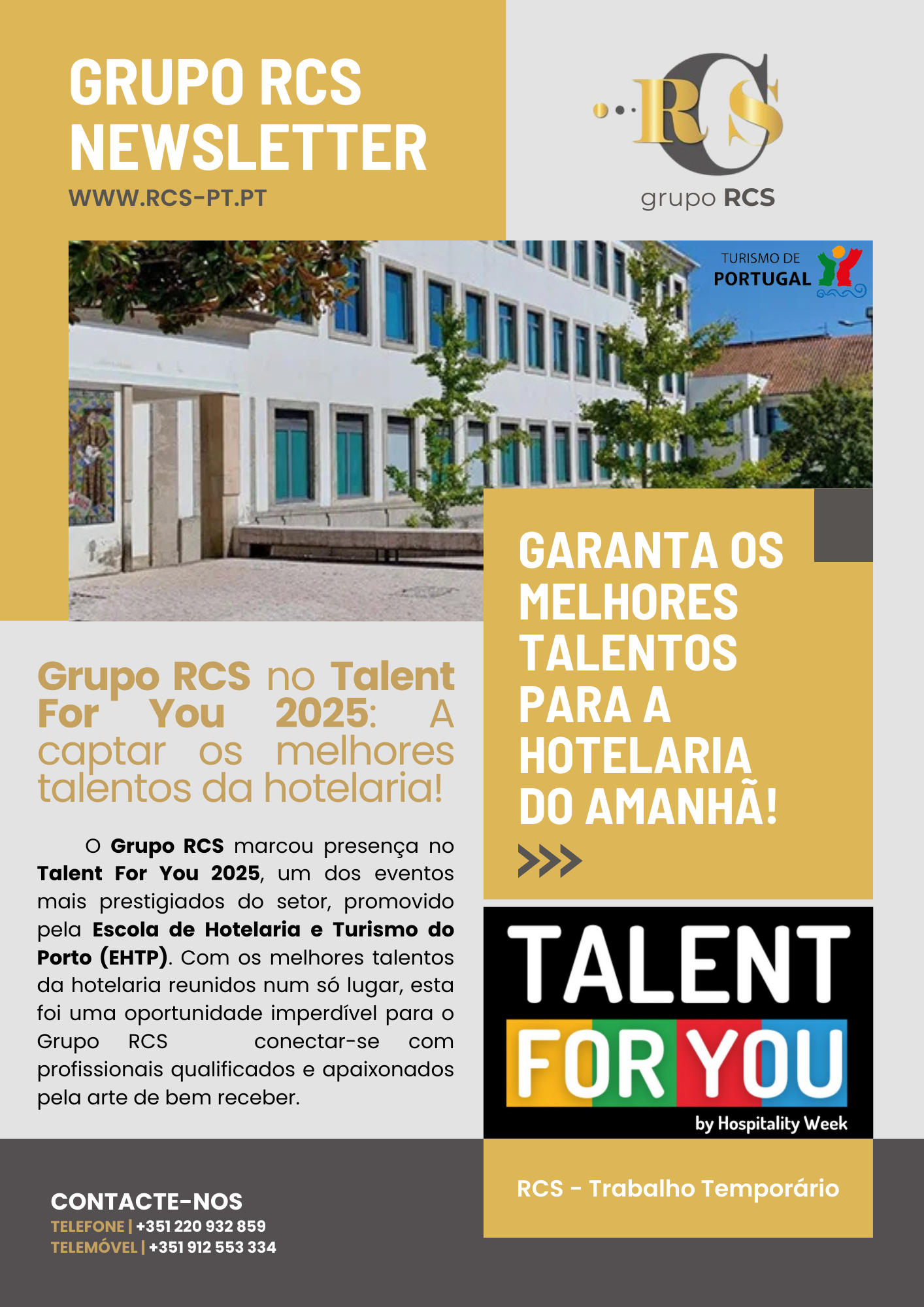 Grupo RCS no Talent for You 2025 - Garantindo os Melhores Talentos para a Hotelaria!