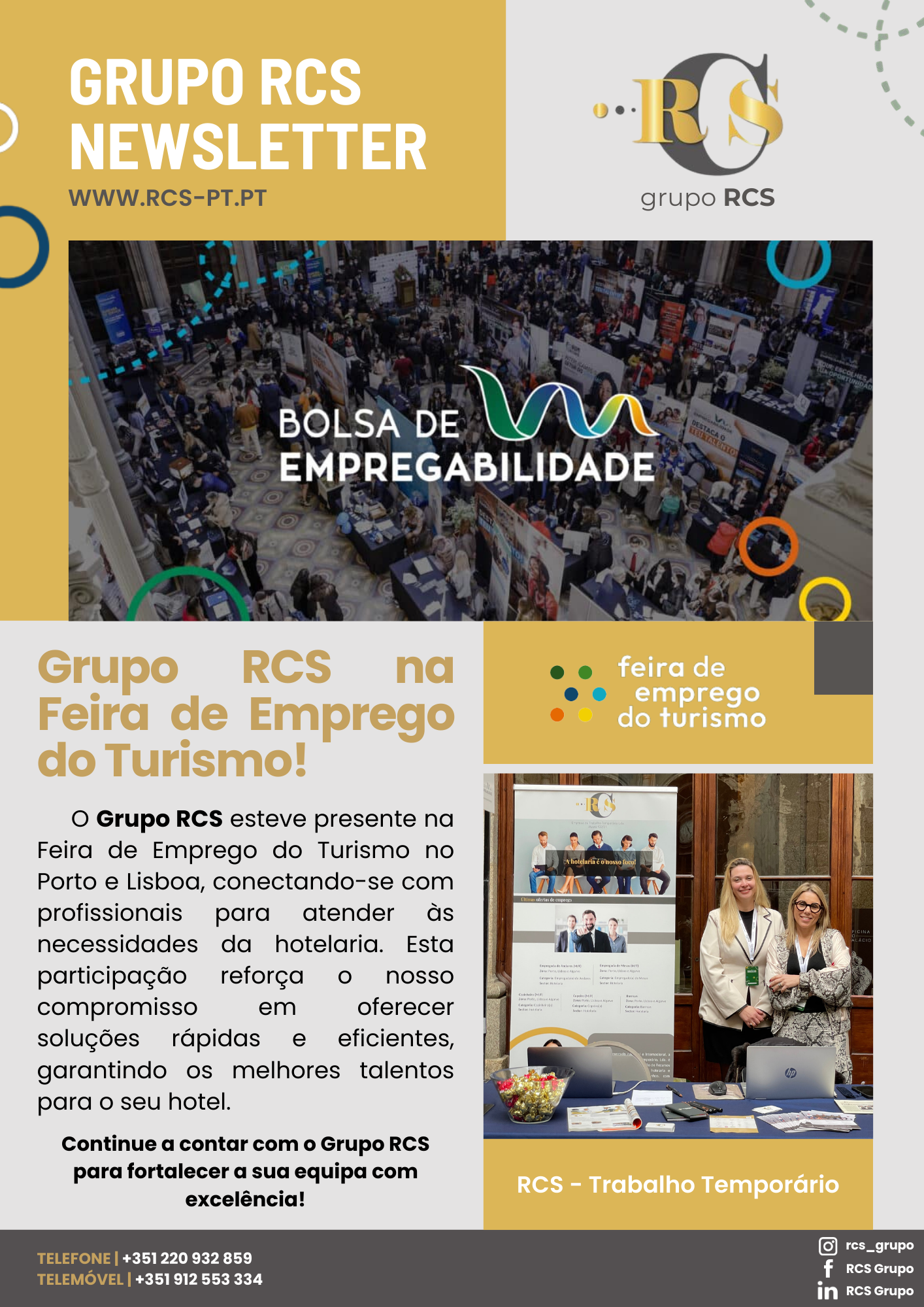 Grupo RCS na Feira de Emprego do Turismo!